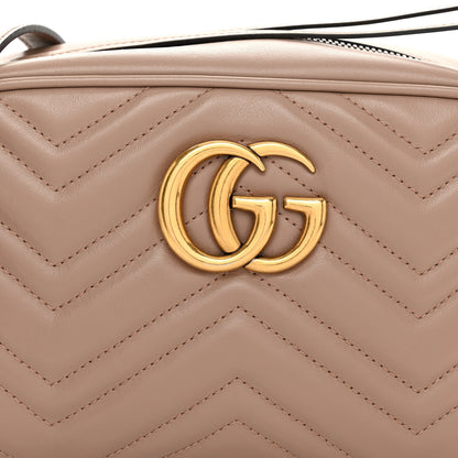Gucci Calfskin Matelasse Small GG Marmont Chain Shoulder Bag Porcelain Rose 8 of 10