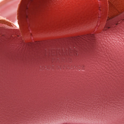 Hermes Milo Lambskin Grigri Rodeo Bag Charm PM Rose Azalee Orange Poppy Rouge Indien 3 of 3