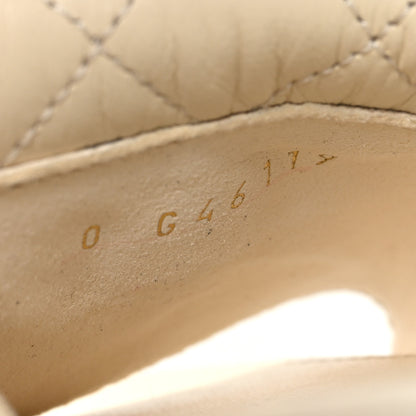 Chanel Lambskin Quilted Turnlock Flat Mules 35.5 Ivory 7 of 10