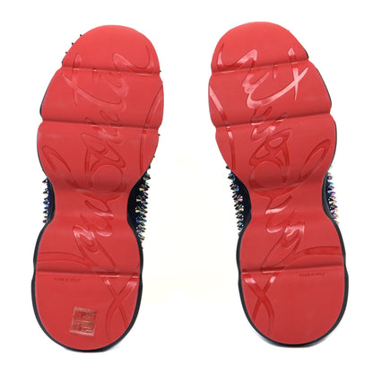Christian Louboutin Neoprene Spike Sock Donna Flat Sneakers 39.5 Black 6 of 9