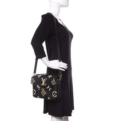 Louis Vuitton Empreinte Monogram Giant Pochette Metis Black Beige 2 of 10