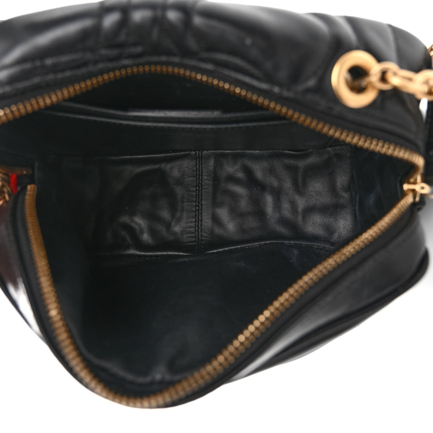 Calfskin Quilted Gancini Camera Bag Black