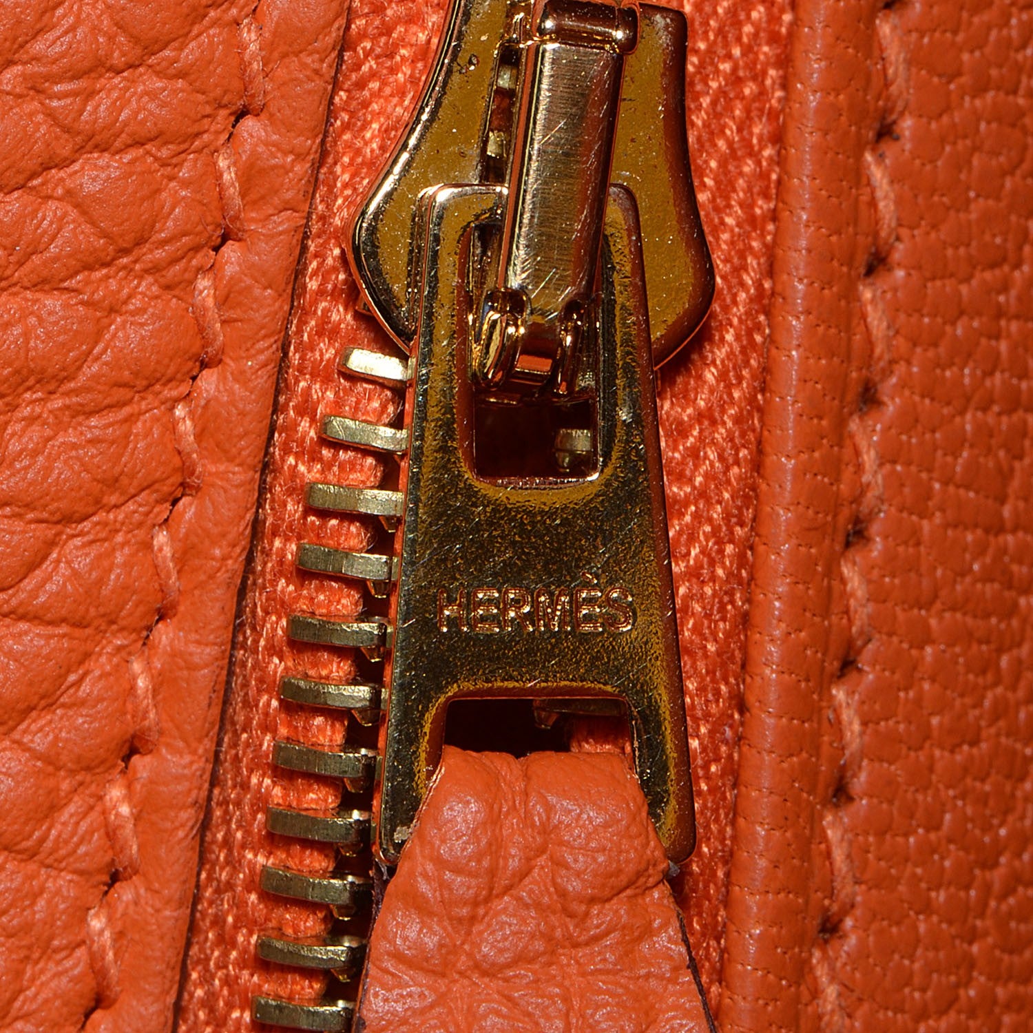 Hermes Togo Kelly Retourne 32 Orange 17 of 22