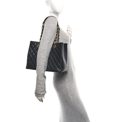 Chanel Caviar Quilted Grand Shopping Tote GST Black 2 of 10