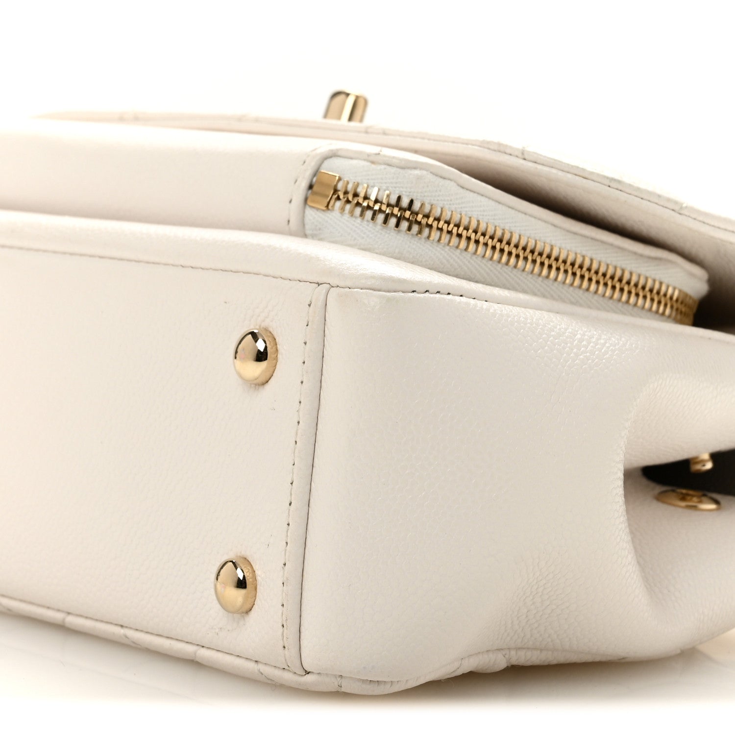 Chanel Caviar Quilted Small Business Affinity Flap White 10 of 13