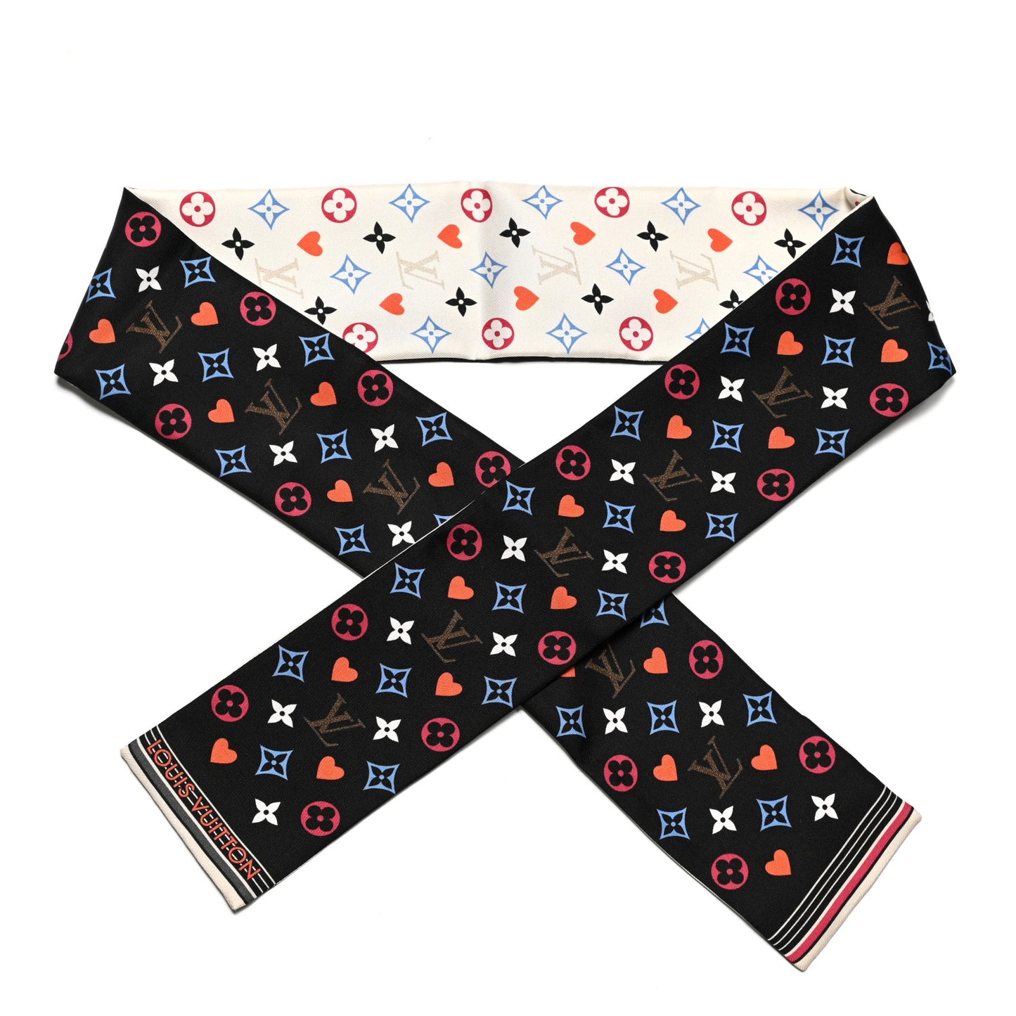 Silk Game On Bandeau Black White