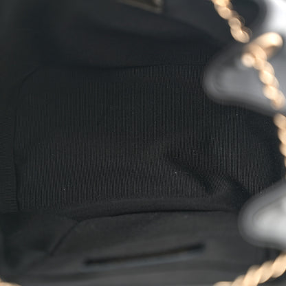 Chanel Lambskin Quilted Small Duma Drawstring Backpack Black 5 of 10