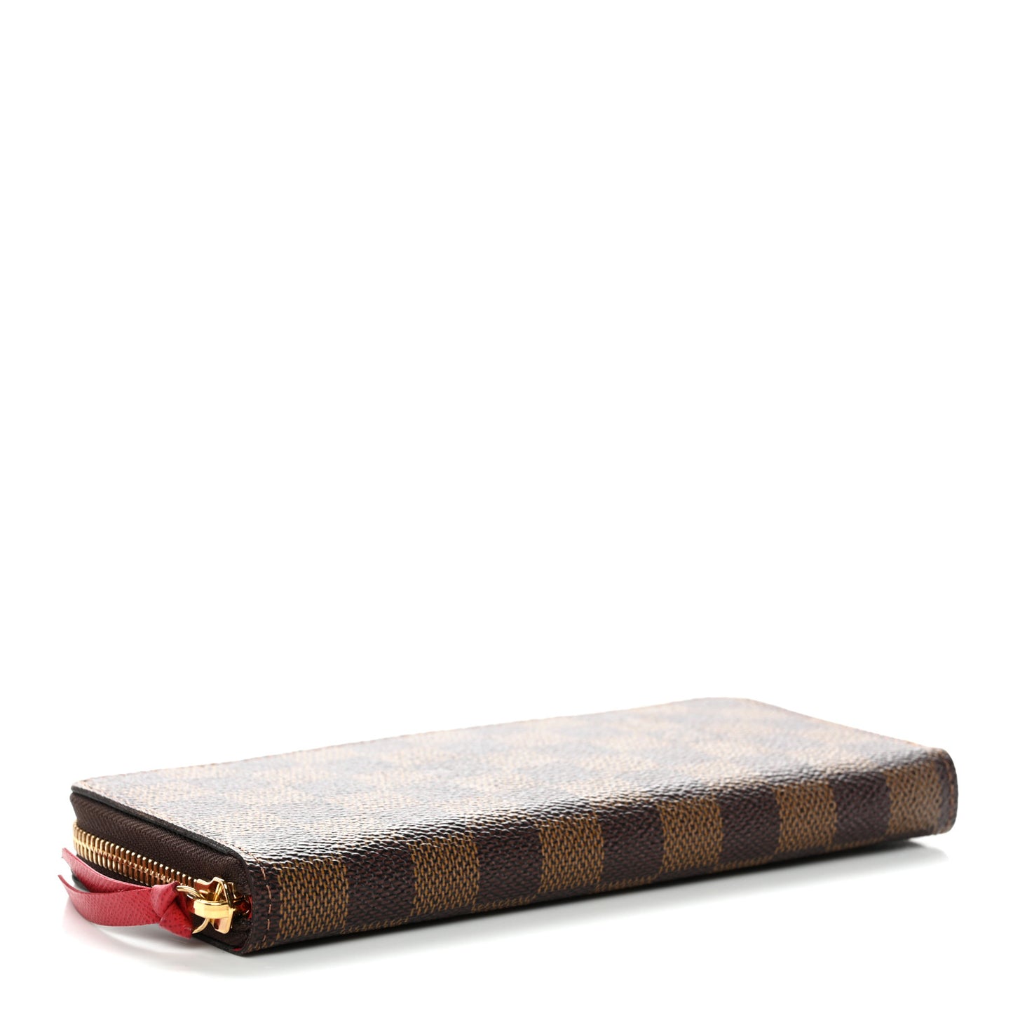 Damier Ebene Clemence Wallet Cherry