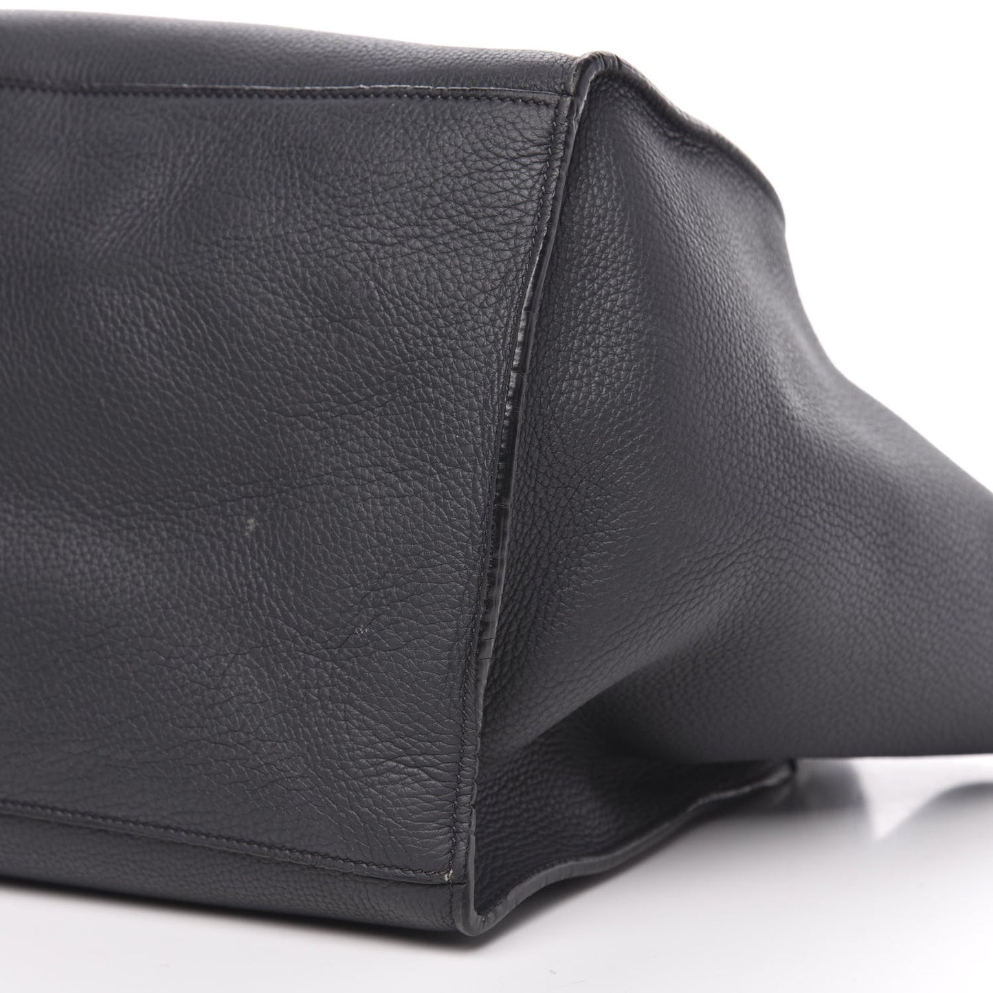 Supple Grained Calfskin Small Big Bag Anthracite