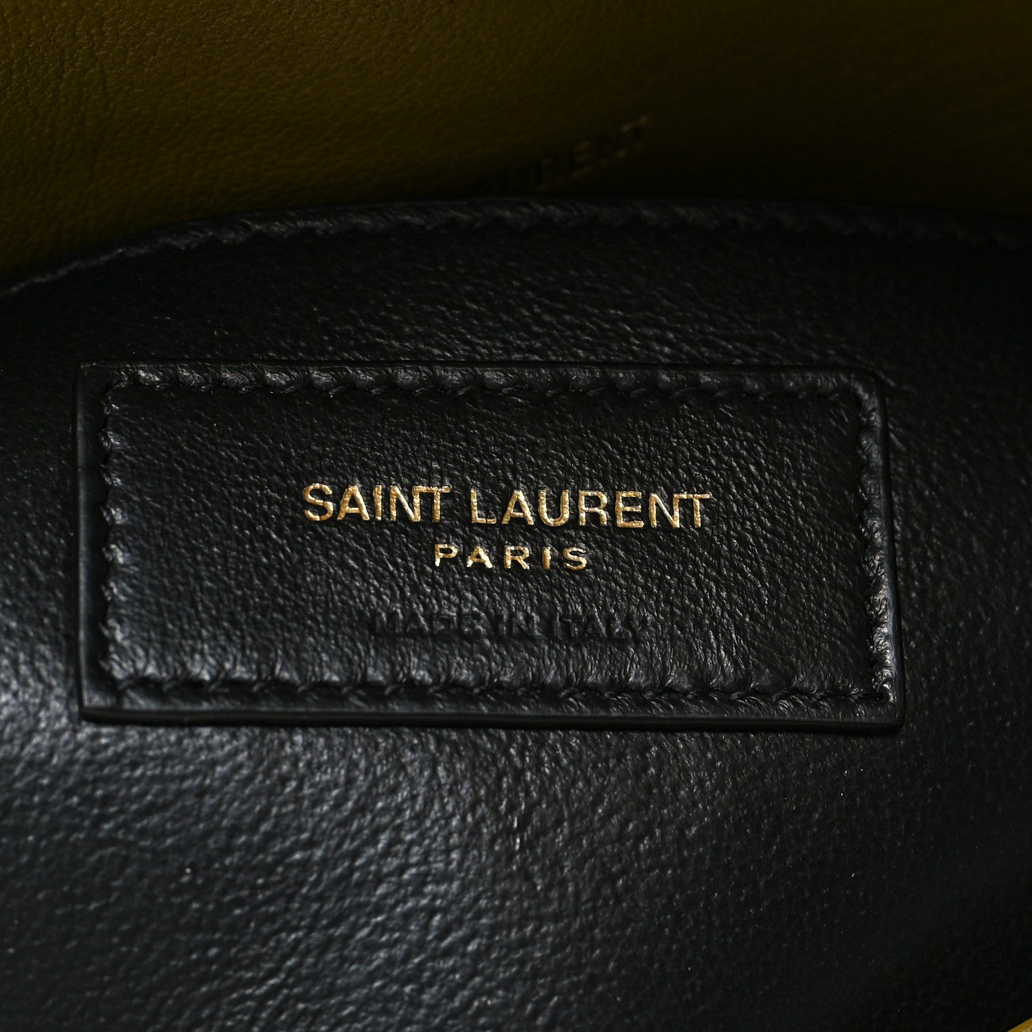 Saint Laurent Sheepskin Matelasse Chevron Monogram Medium College Bag Olive 6 of 10