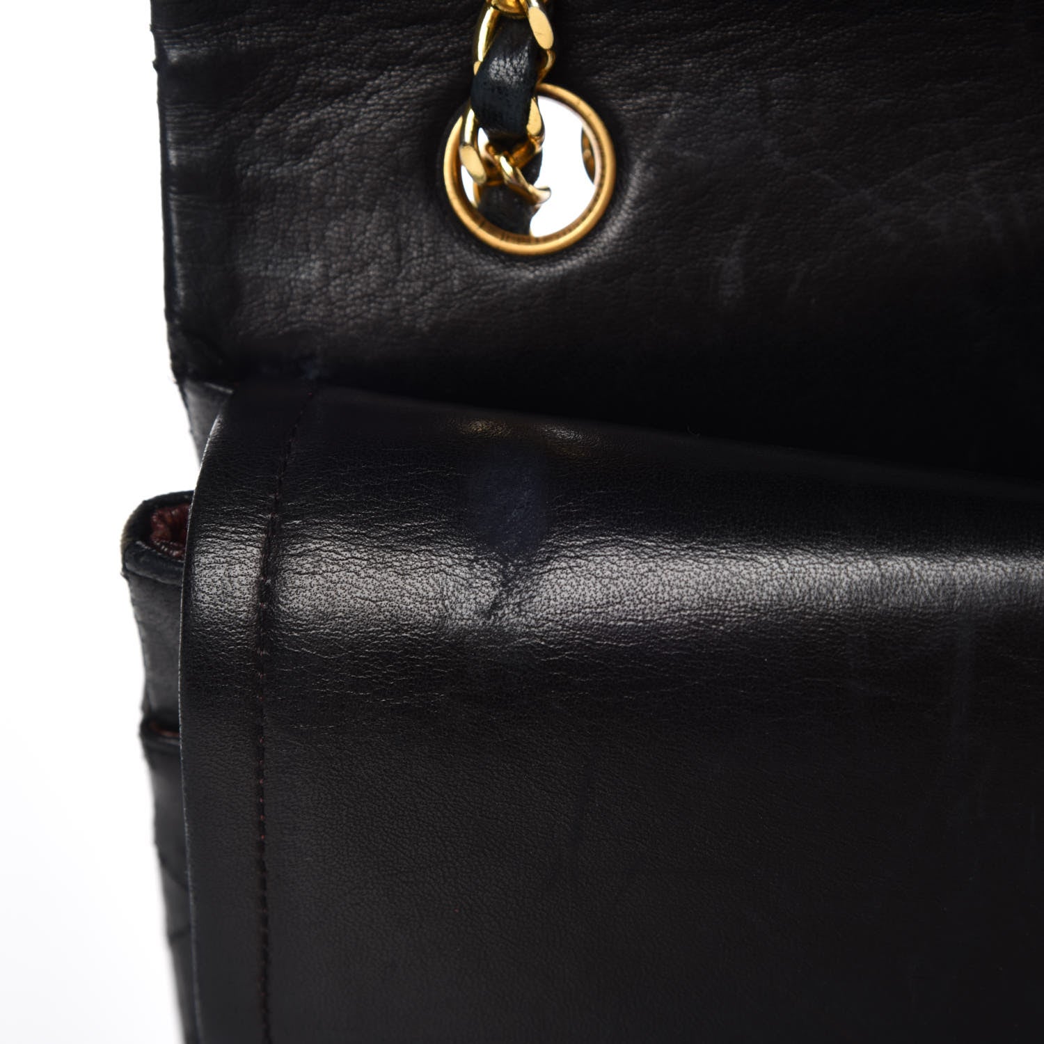 Chanel Lambskin Quilted Medium Double Flap Black 13 of 32