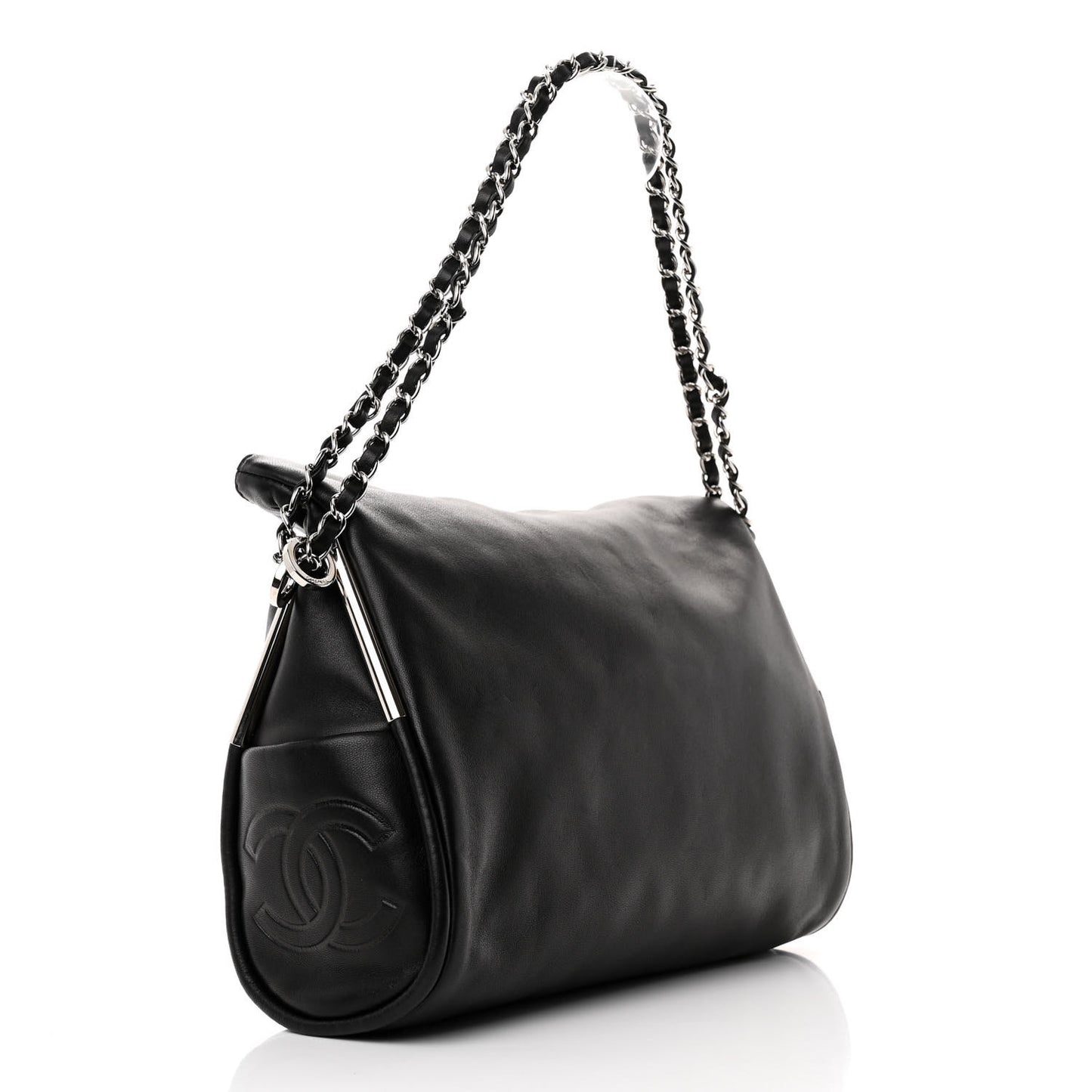 Lambskin Medium Ultimate Soft Tote Black