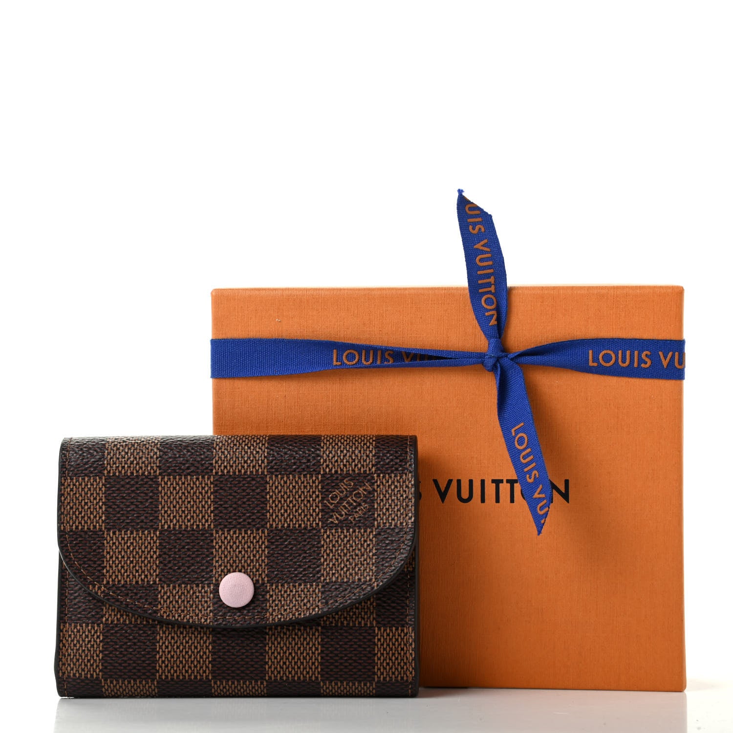 Louis Vuitton Damier Ebene Rosalie Coin Purse Rose Ballerine 7 of 7