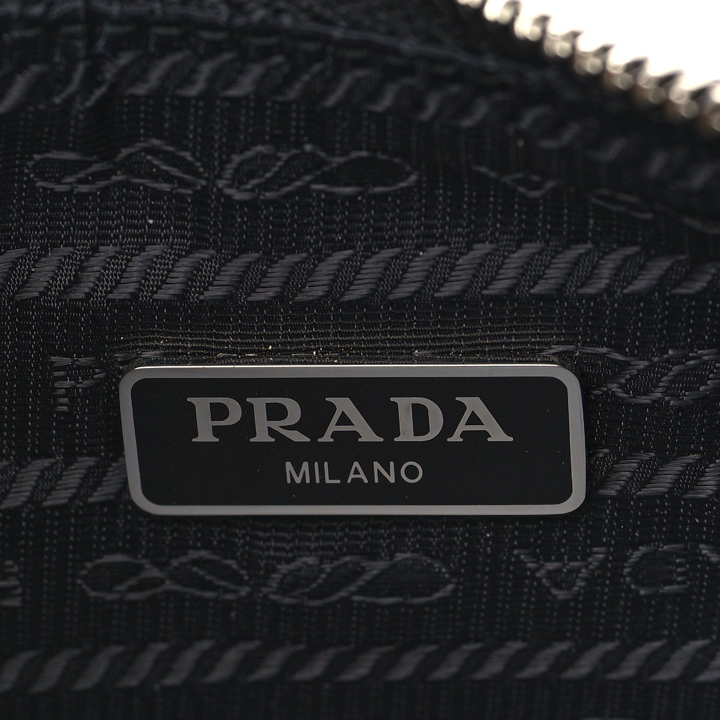 Tessuto Nylon Saffiano Mini Re-Edition 2005 Bag Black