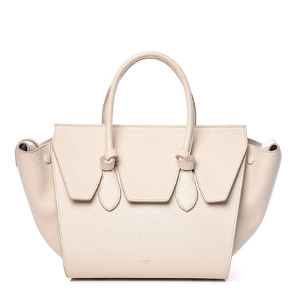 Celine Crisped Calfskin Mini Tie Knot Tote Chalk 1 of 14