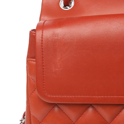 Chanel Lambskin Quilted Jumbo Double Flap Red 9 of 20