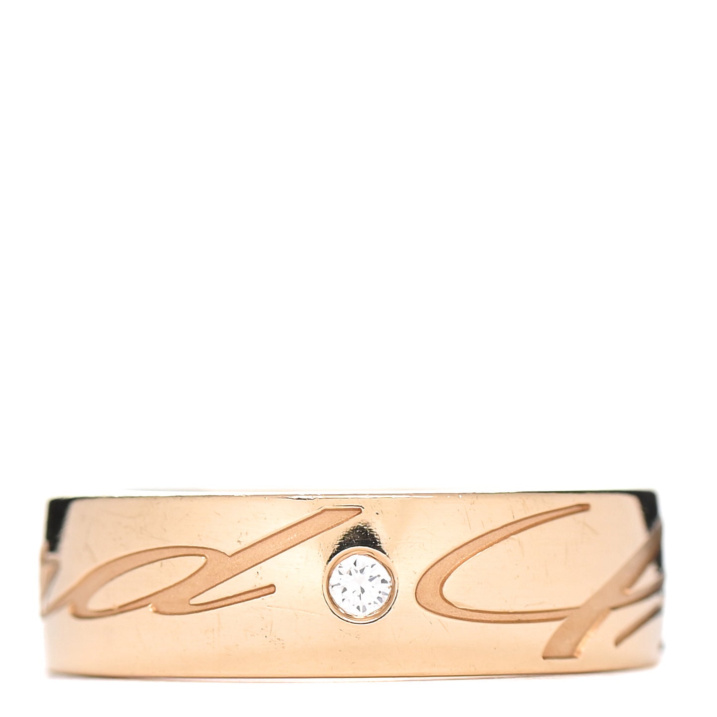 18K Yellow Gold Diamond Chopardissimo Ring 52 6