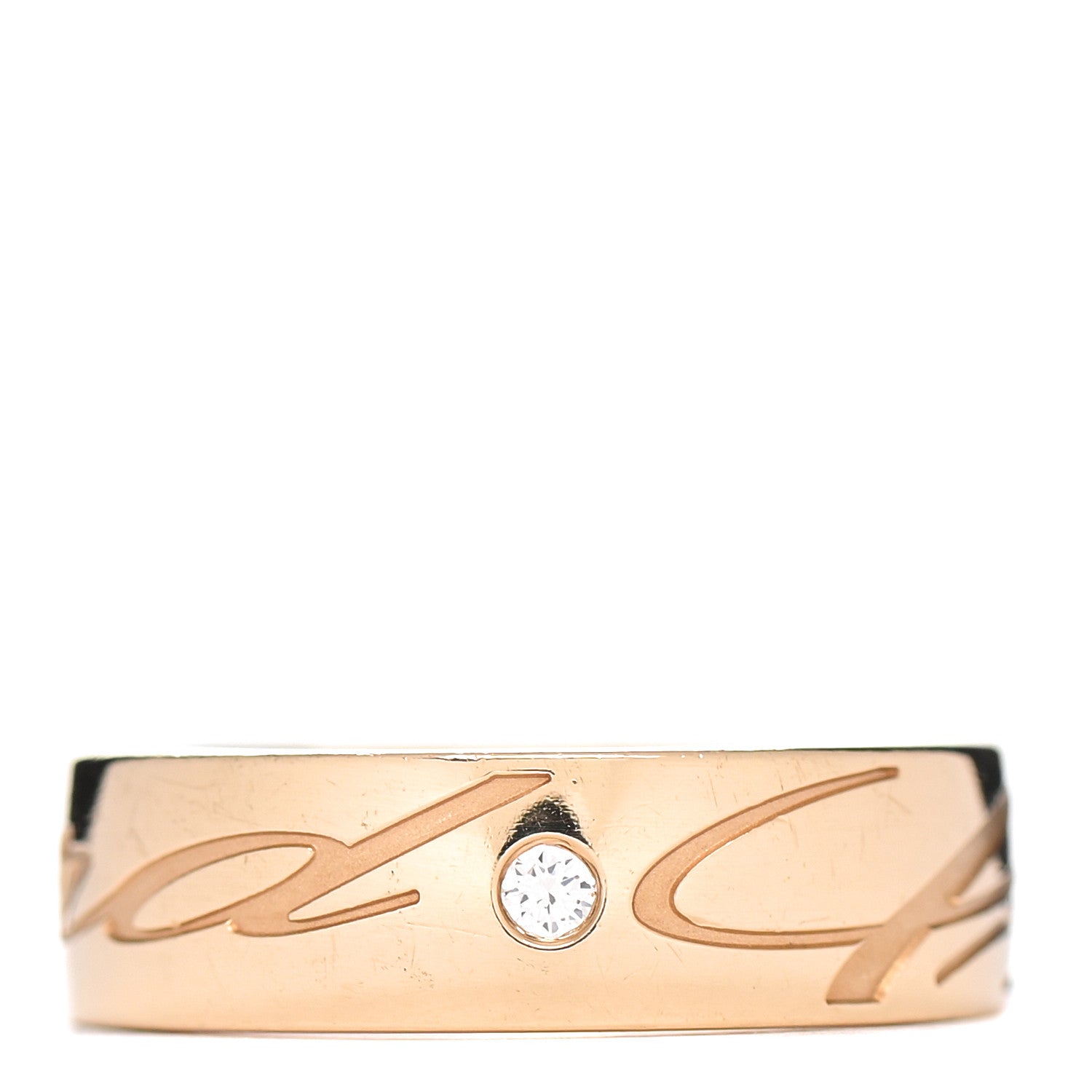 Chopard 18K Yellow Gold Diamond Chopardissimo Ring 52 6 1 of 5
