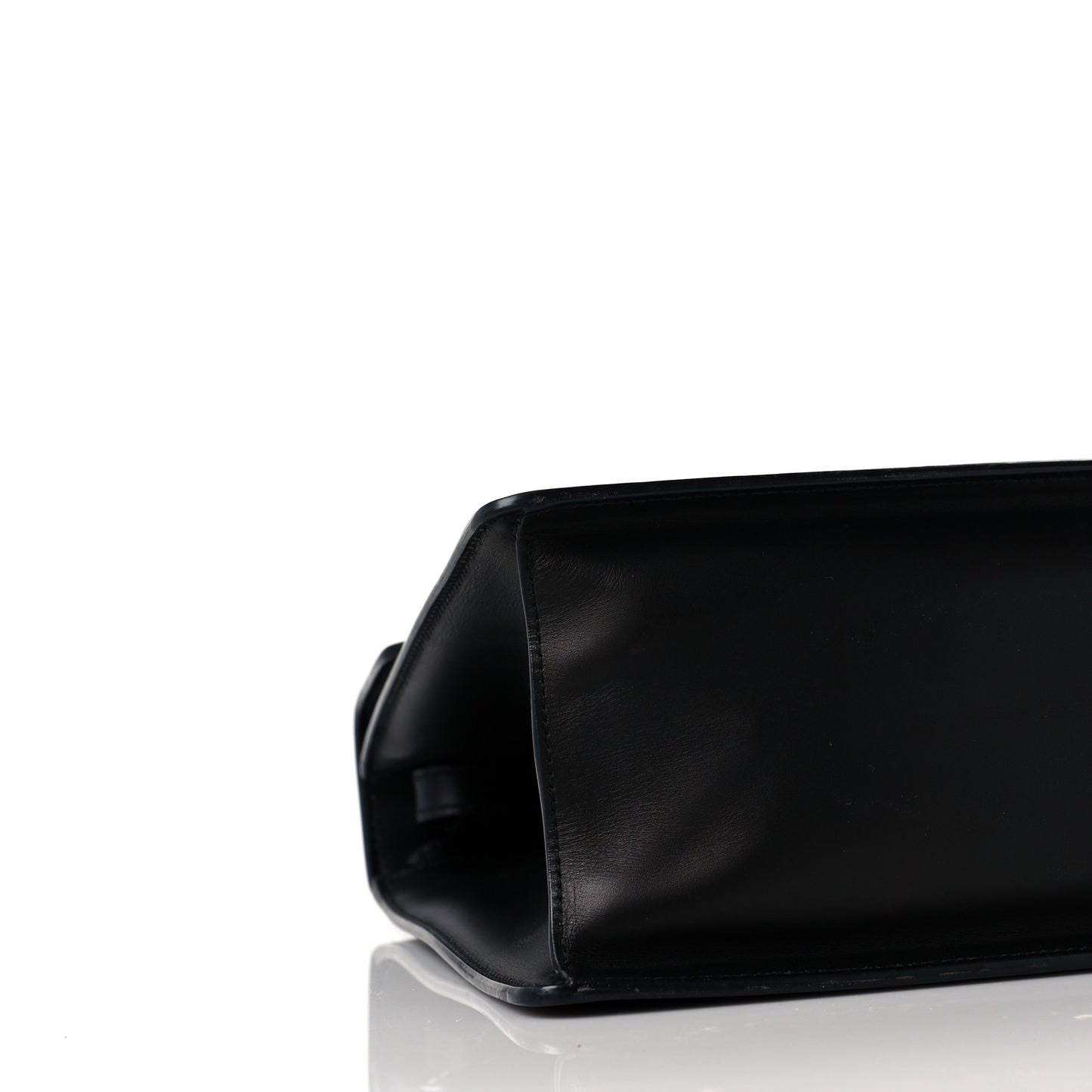 Calfskin Medium Sylvie Top Handle Bag Black