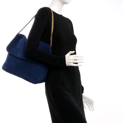 Celine Suede Medium Gourmette Ocean Blue 2 of 10