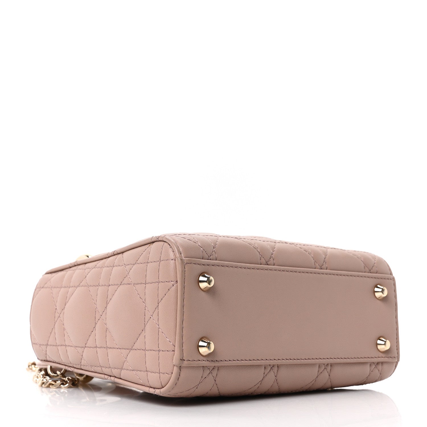 Christian Dior Lambskin Cannage Mini Lady Dior Fard 4 of 9