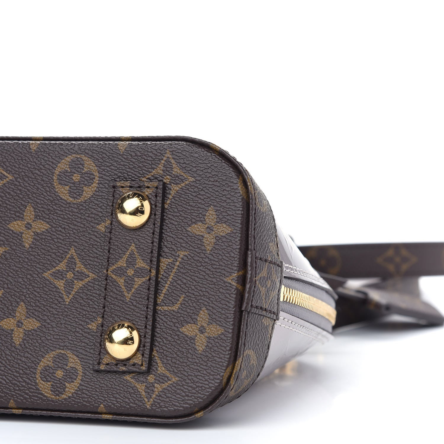 Louis Vuitton Vernis Epi Monogram Alma BB Champagne Metallise 8 of 8