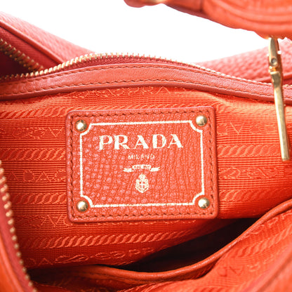 Prada Vitello Daino Hobo Papaya 6 of 13