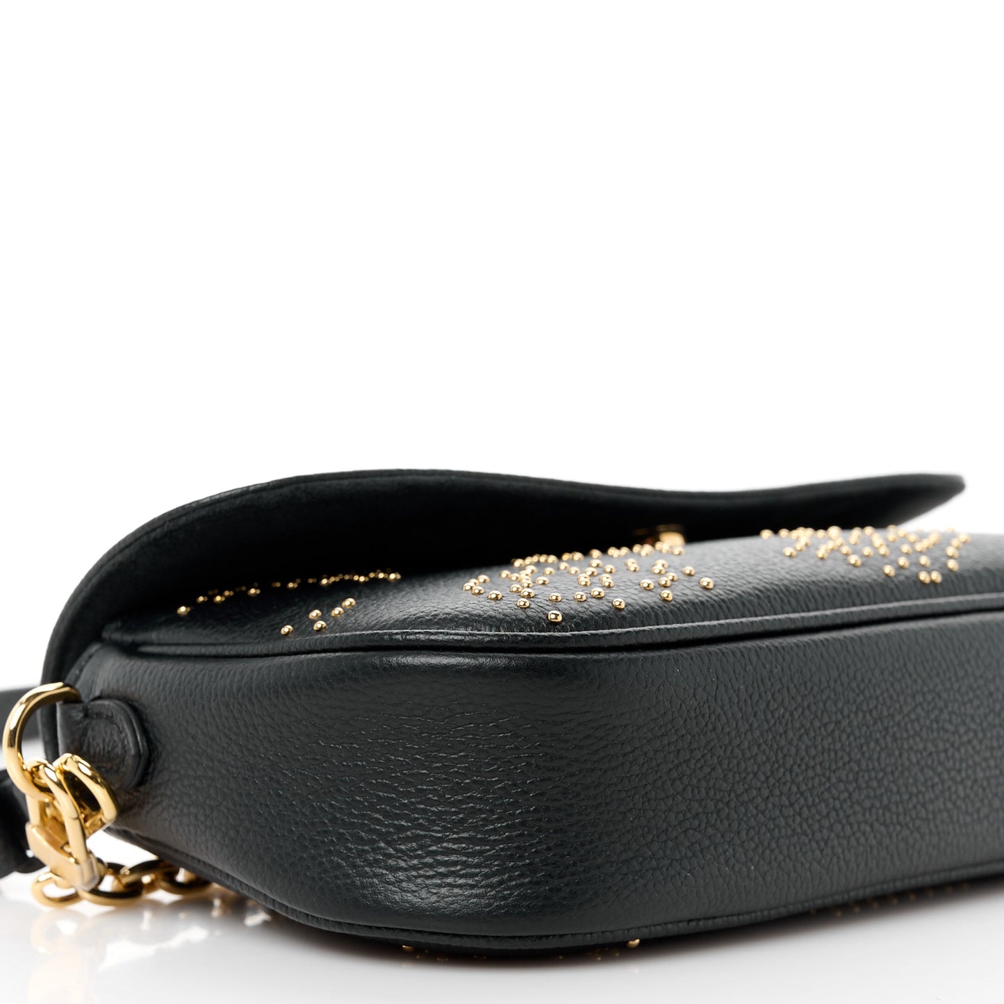Empreinte Giant Studded Ivy Wallet On Chain Black