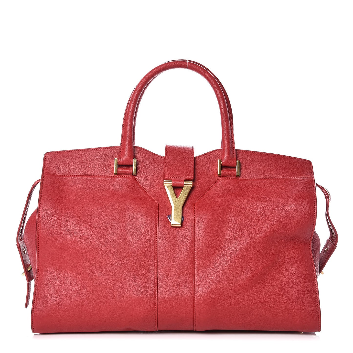 Sheepskin Medium Cabas ChYc Rouge Orient