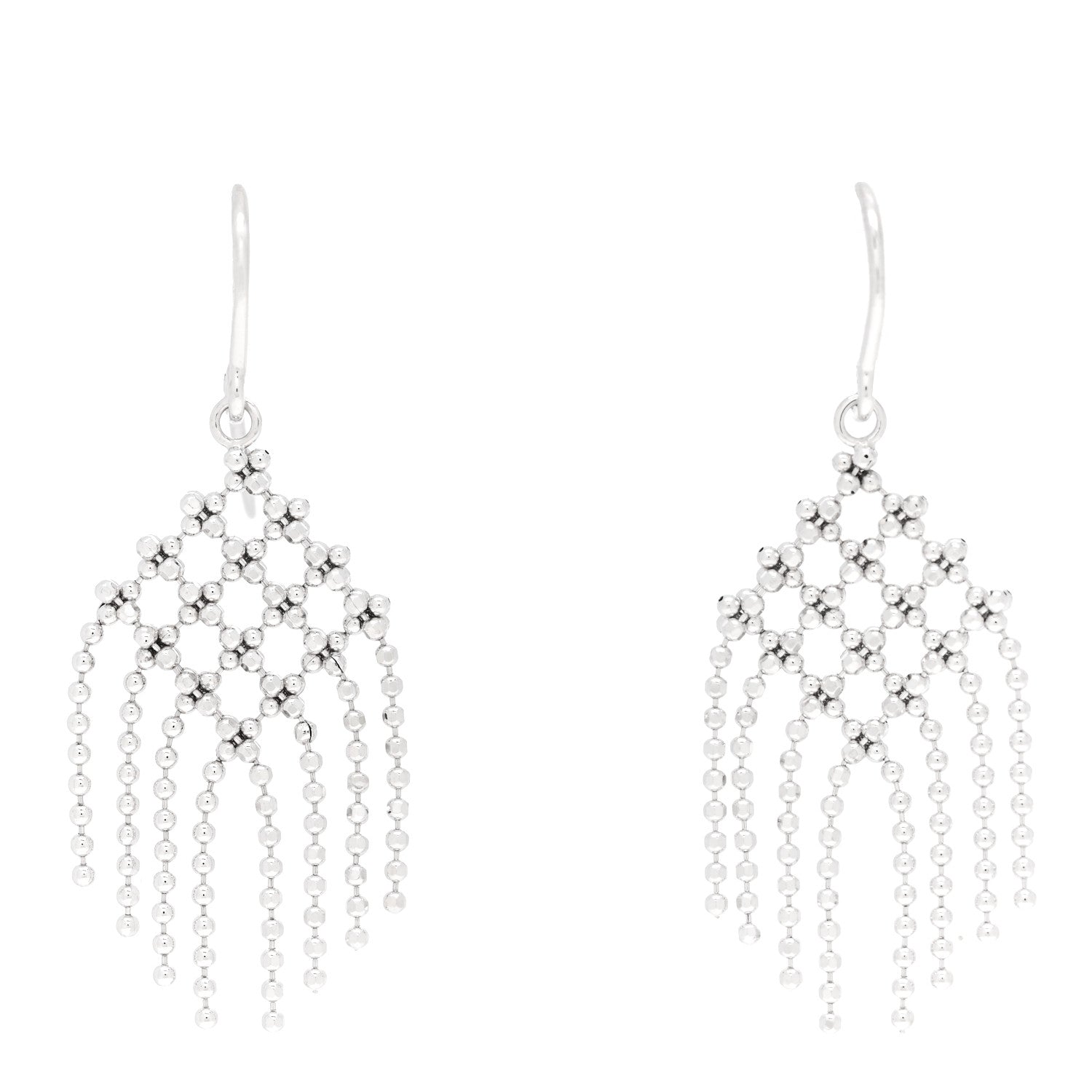 Tiffany 18K White Gold Fringe Earrings 1 of 4