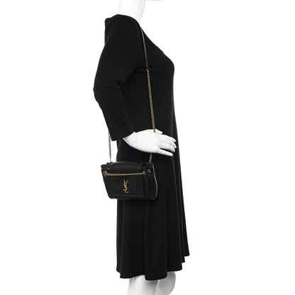 Saint Laurent Lambskin Quilted Monogram Mini Nolita Black 2 of 10