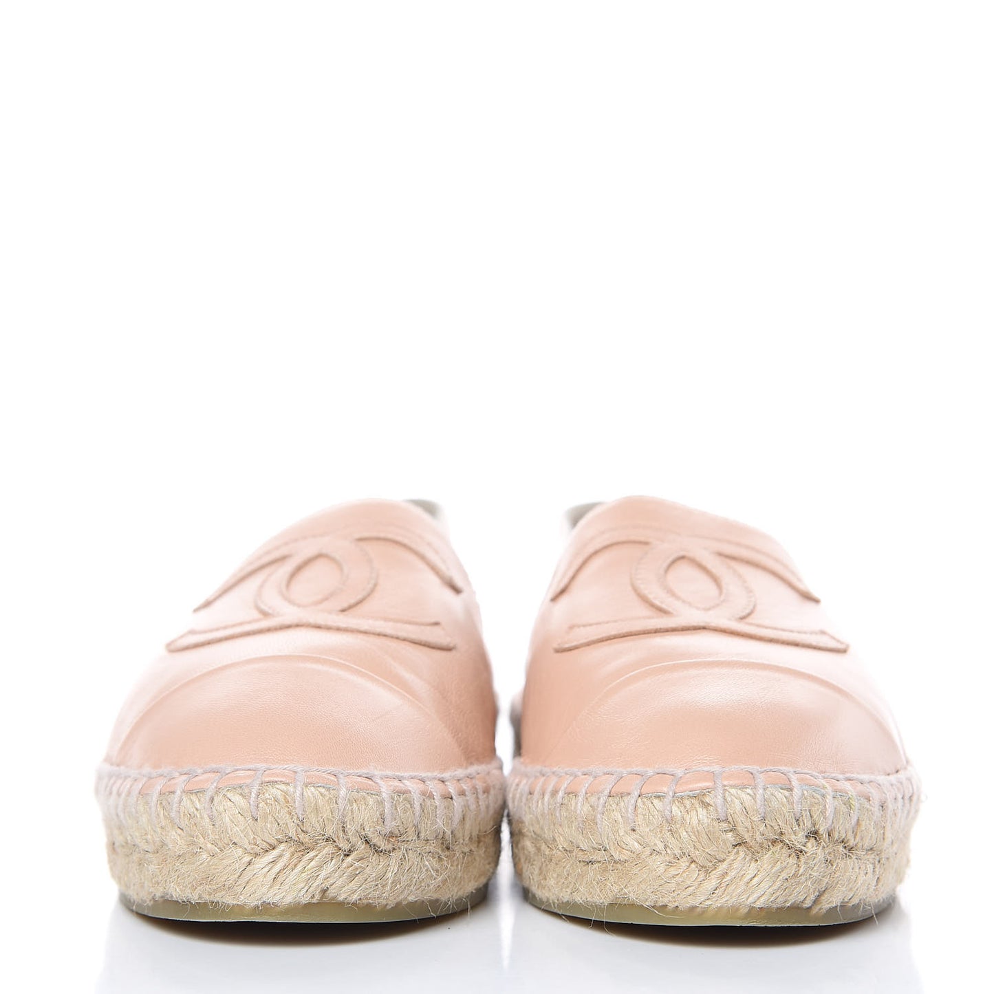 Lambskin CC Espadrilles 36 Nude