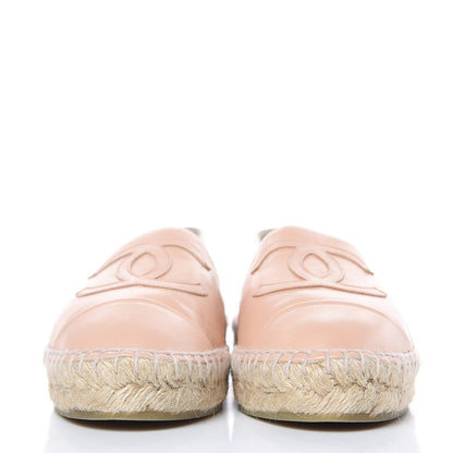 Chanel Lambskin CC Espadrilles 36 Nude 2 of 12