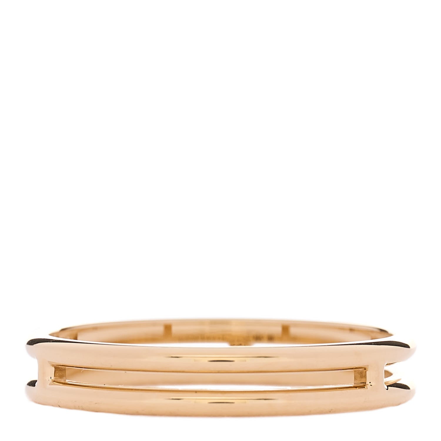 Hermes 18K Yellow Gold Ariane Wedding Band Ring 59 8.75 3 of 5