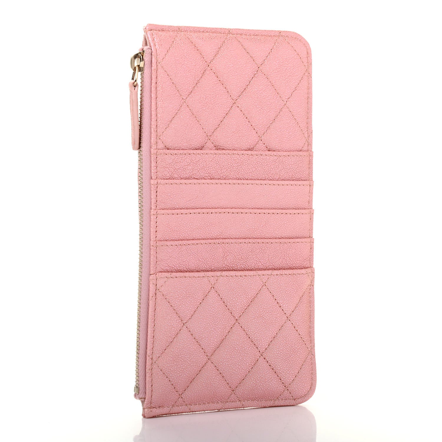 Chanel Iridescent Caviar Quilted Classic iPhone Pouch Rose Pink 2 of 6