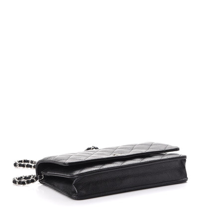 Chanel Caviar Quilted Wallet On Chain WOC Black 4 of 9