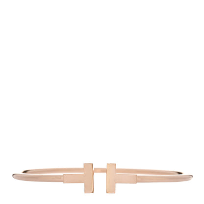 Tiffany 18K Rose Gold T Wire Bracelet 1 of 3