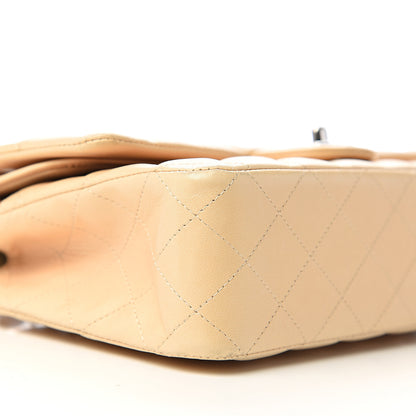 Chanel Lambskin Quilted Medium Double Flap Beige Clair 12 of 14