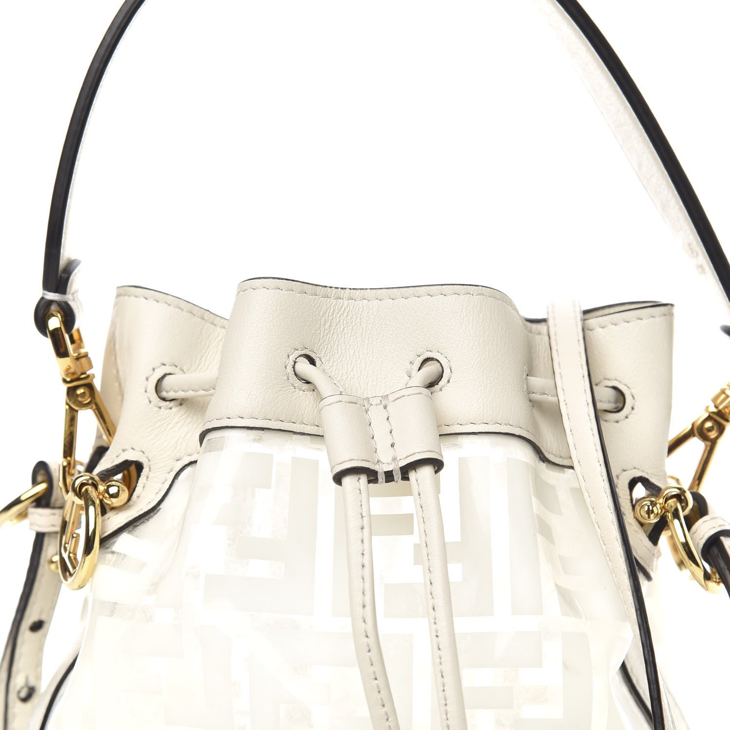 Fendi TPU FF Vitello Grace F is Fendi Mini Mon Tresor Bucket Bag White 10 of 10