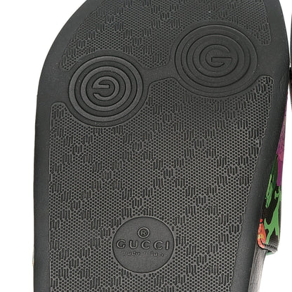 Gucci X KEN SCOTT Rubber Infinity Jenni Interlocking G Womens Pool Slide Sandals 35 Black Pink 9 of 10