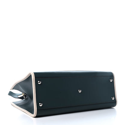 Fendi Vitello Century Opaco F is Fendi Bi-Color Regular Runaway Satchel Amazzonia Camelia 3 of 4