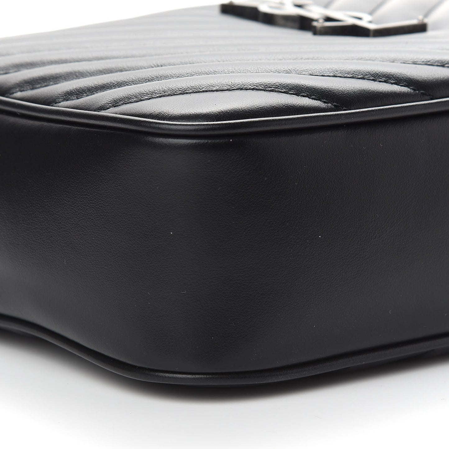 Calfskin Matelasse Monogram Lou Camera Bag Black