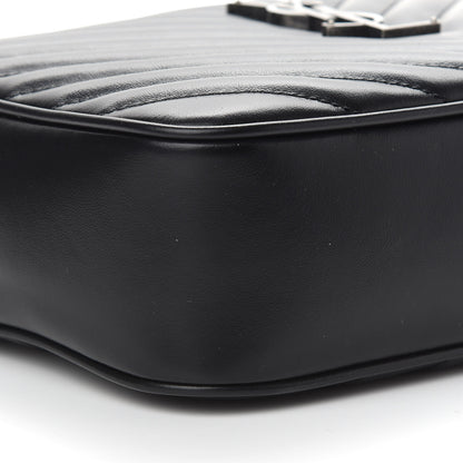 Saint Laurent Calfskin Matelasse Monogram Lou Camera Bag Black 7 of 8