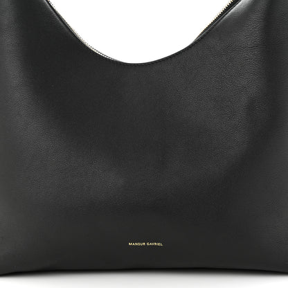 Mansur Gavriel Calfskin Candy Hobo Black 7 of 9