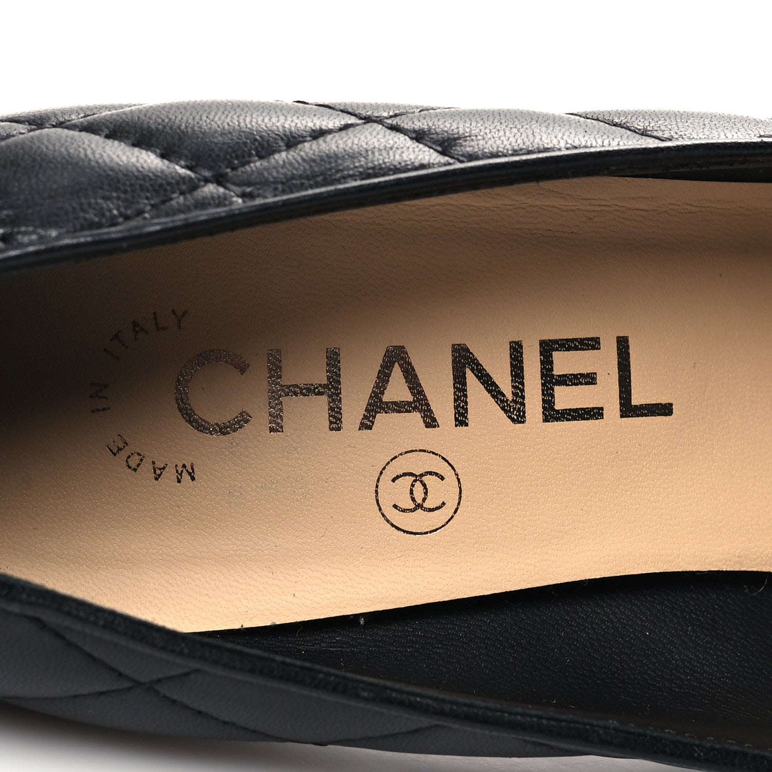 Chanel Lambskin Quilted Cap Toe Pumps 36.5 Black 8 of 8