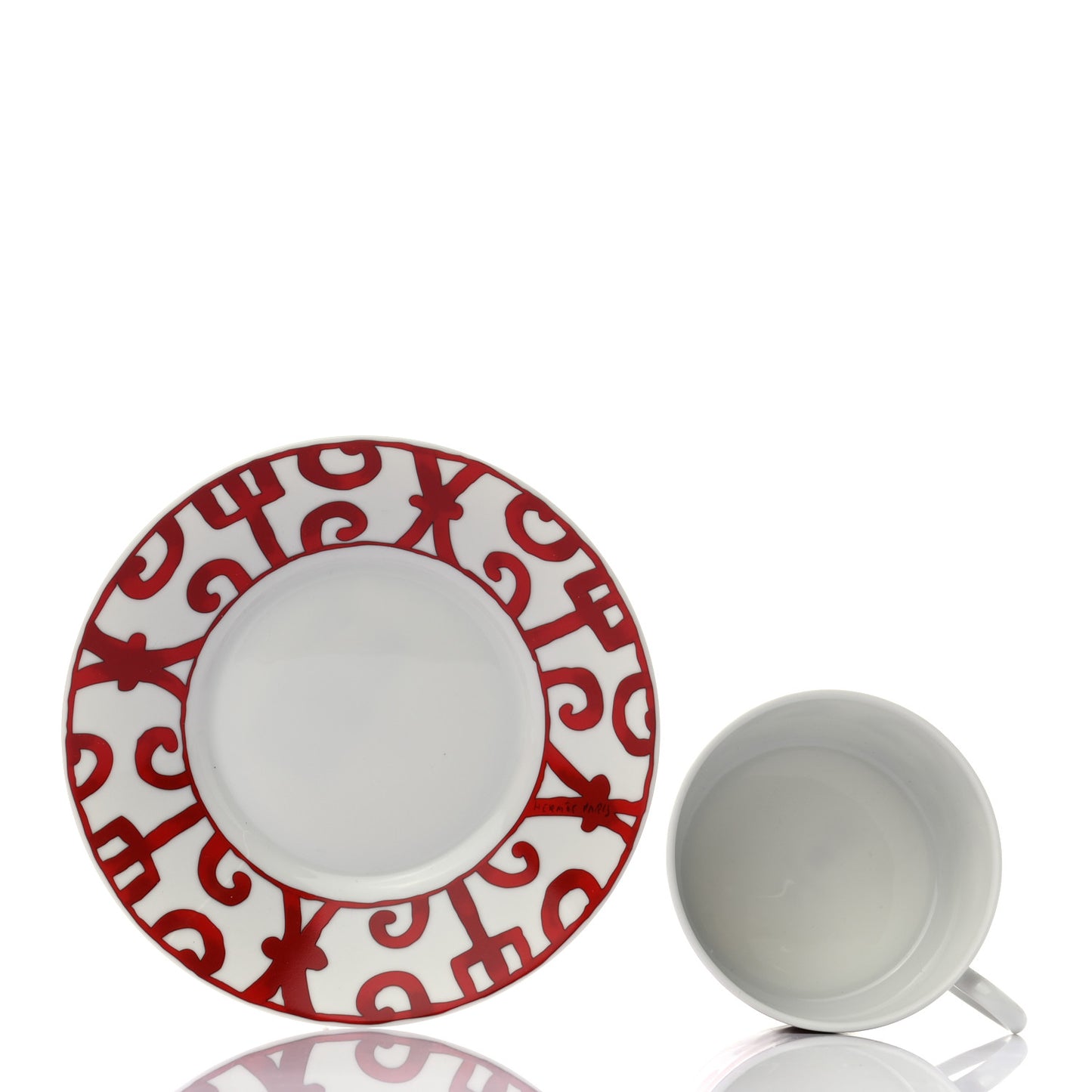 Porcelain Balcon du Guadalquivir Breakfast Cup And Saucer Set Of 2