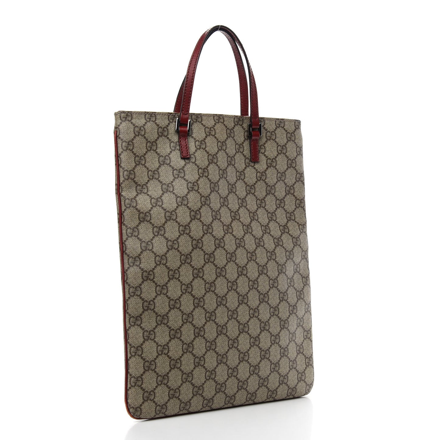 GG Plus Monogram Vertical Tote Red