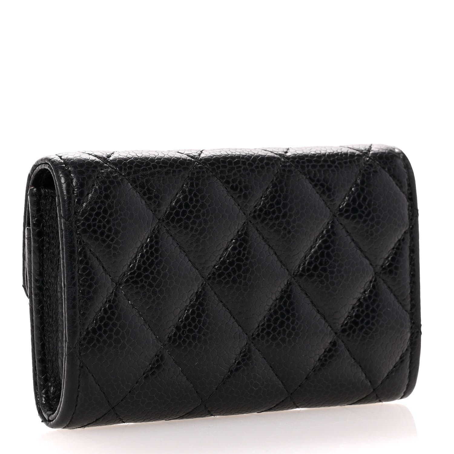 Chanel Caviar Quilted Flap Card Holder Black 3 of 14