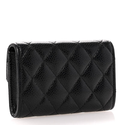 Chanel Caviar Quilted Flap Card Holder Black 3 of 14