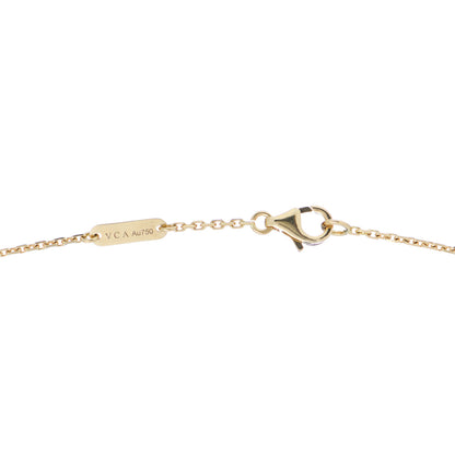 Van Cleef & Arpels 18K Yellow Gold Mother of Pearl Lucky Alhambra Butterfly Pendant Necklace 4 of 5